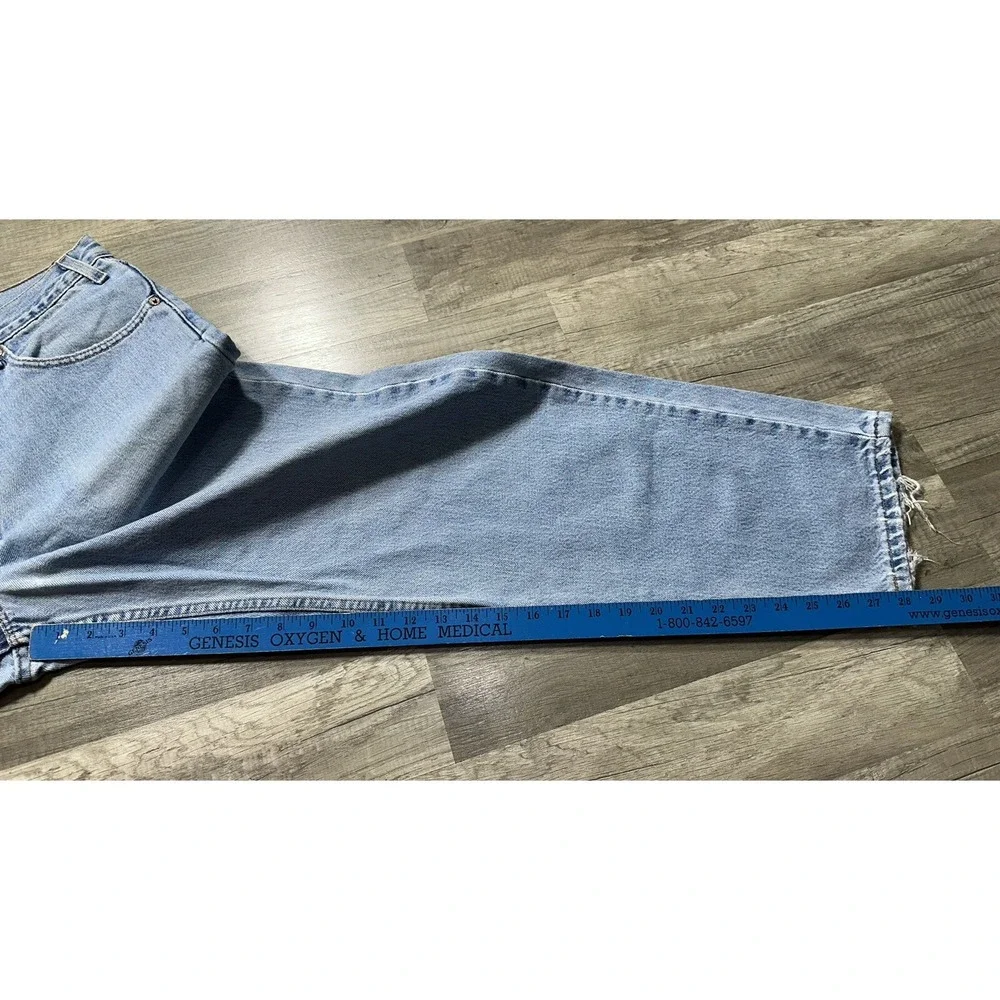 Vintage 90s Levi's 550‎ Jeans Straight Leg Relaxed Fit Light Wash 35 X 28.5